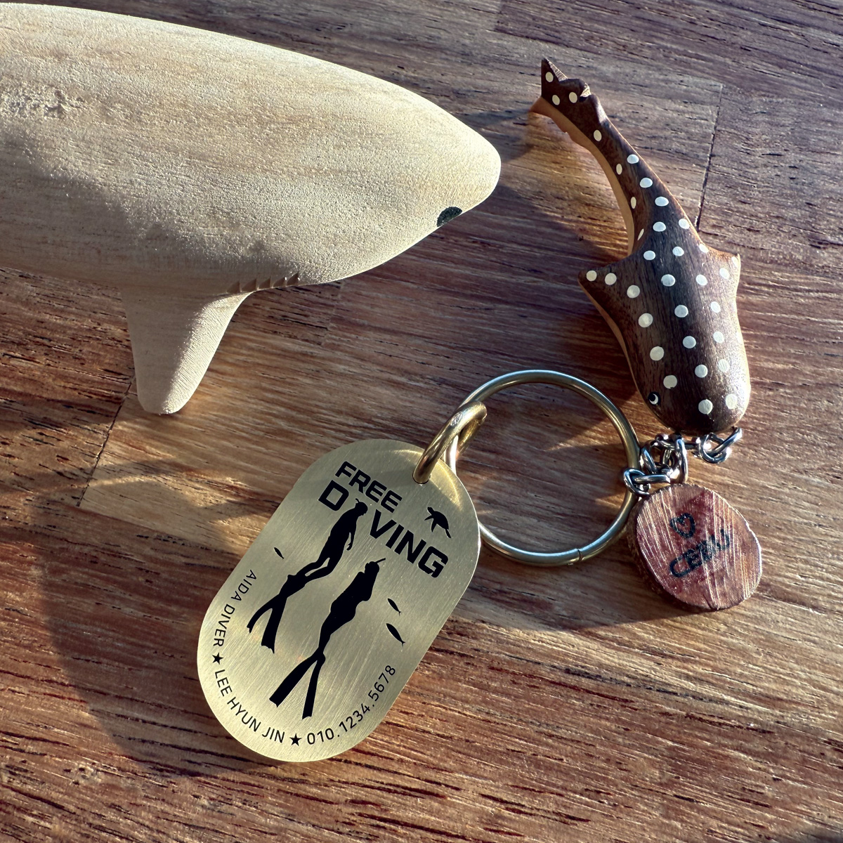 버디와 함께하는 행복한 프리다이빙 키링 열쇠고리
